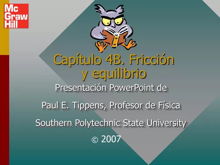 cap tulo 4b fricci n y equilibrio