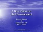 A New Vision for Staff Development - slide 1