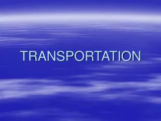transportation