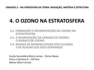 4 o ozono na estratosfera