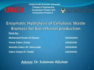 Enzymatic Hydrolysis of Cellulosic Waste Biomass for bio-ethanol production