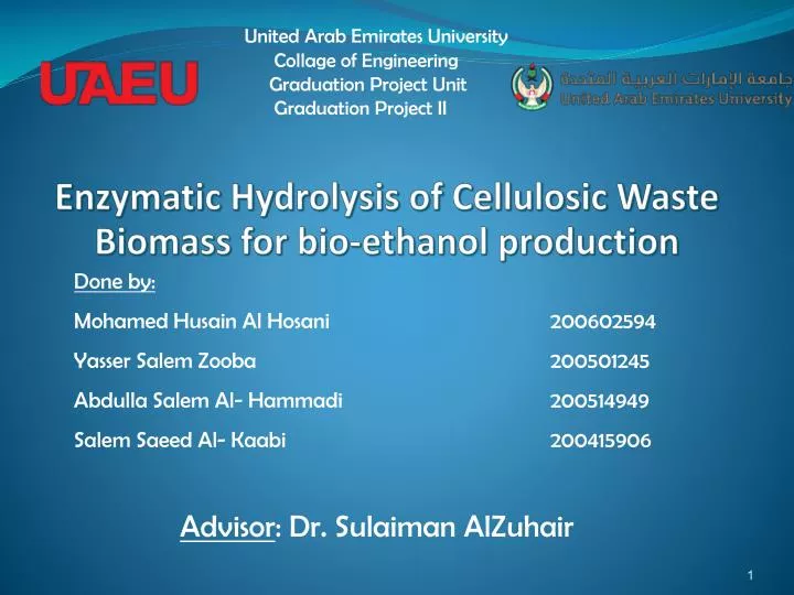 enzymatic hydrolysis of cellulosic waste biomass for bio ethanol production