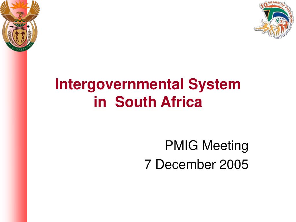 PPT - Intergovernmental System in South Africa PowerPoint Presentation ...