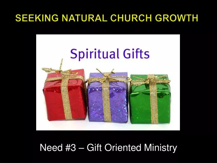 seeking natural church growth