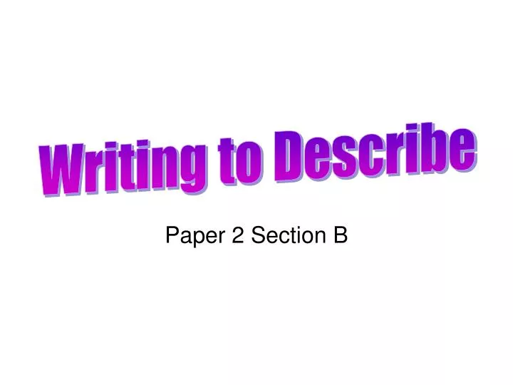 paper 2 section b