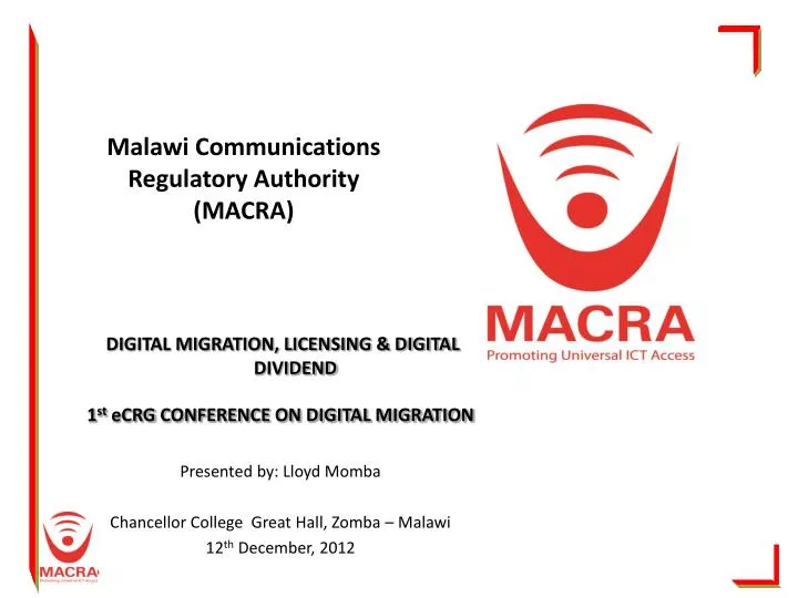 malawi communications regulatory authority macra