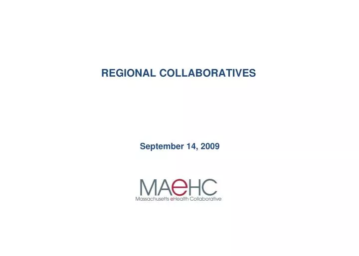 regional collaboratives