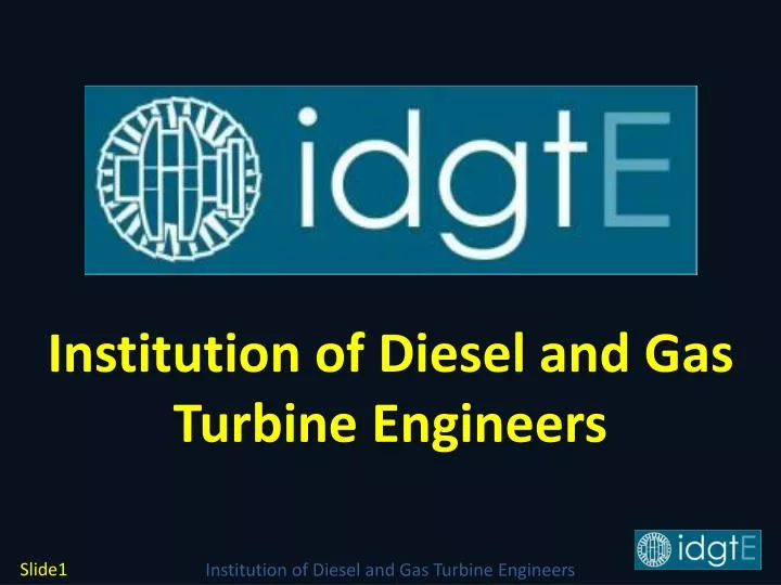 institution of diesel and gas turbine engineers