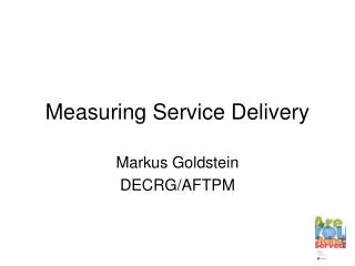 Measuring Service Delivery
