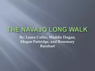 The Navajo Long Walk
