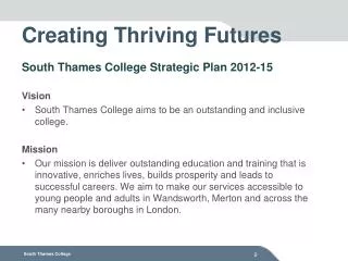 Creating Thriving Futures