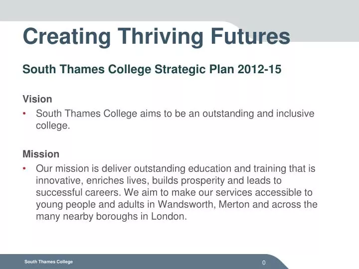 creating thriving futures