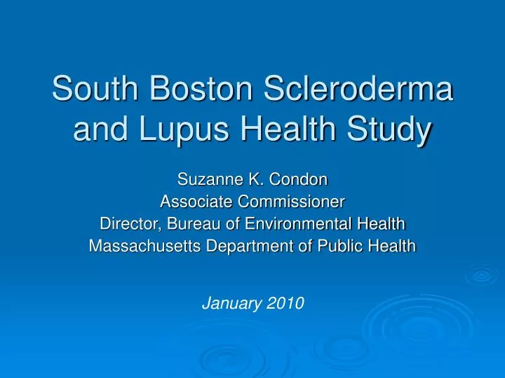 south boston scleroderma and lupus health study