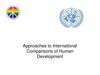 Approaches to International Comparisons of Human Development