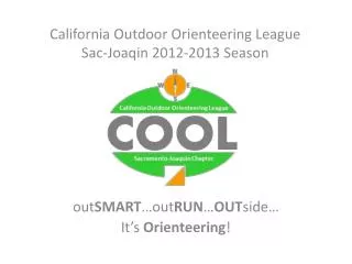 out SMART …out RUN … OUT side… It’s Orienteering !
