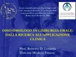 Prof. Roberto Di Lenarda Dott.ssa Michela Faraon - slide 1