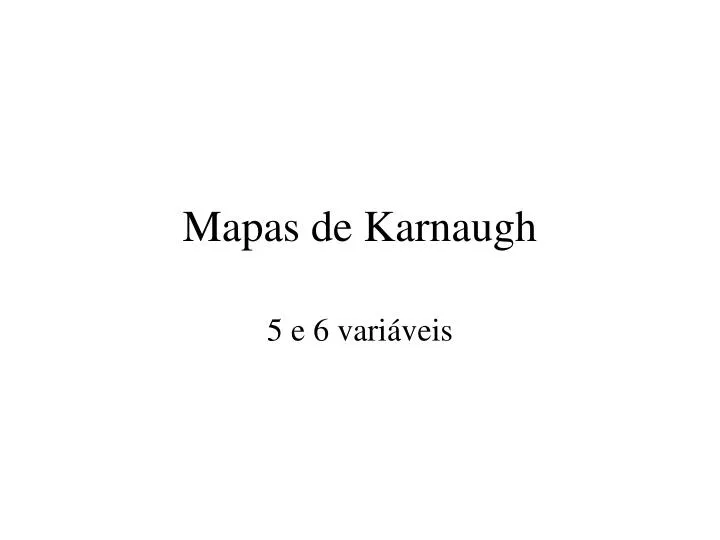 mapas de karnaugh