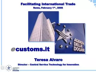 Teresa Alvaro Director – Central Service Technology for Innovation