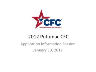 2012 Potomac CFC