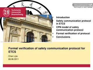 Formal verification of safety communication protocol for ETCS