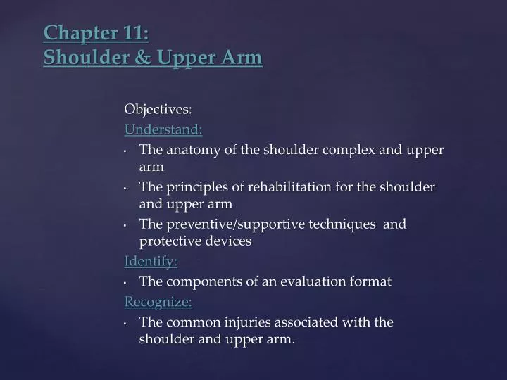 chapter 11 shoulder upper arm