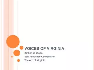 VOICES OF VIRGINIA