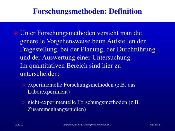 forschungsmethoden definition