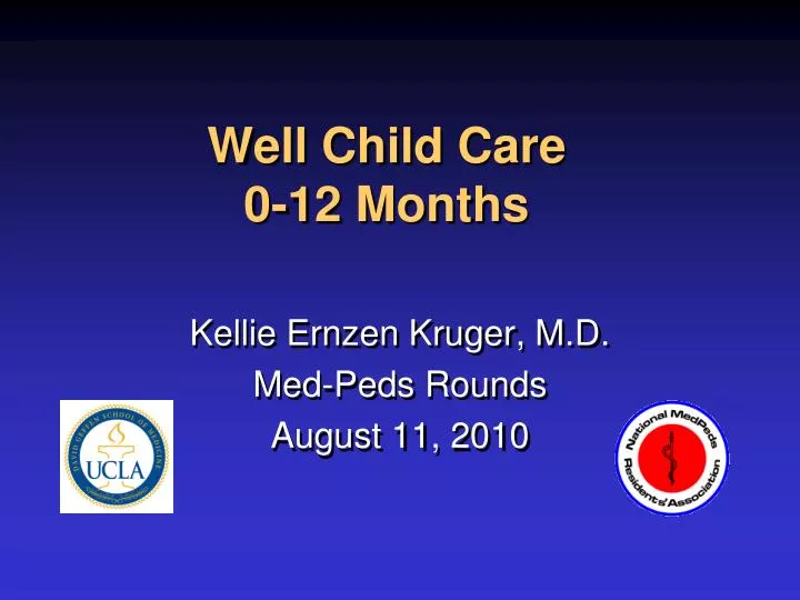 well child care 0 12 months