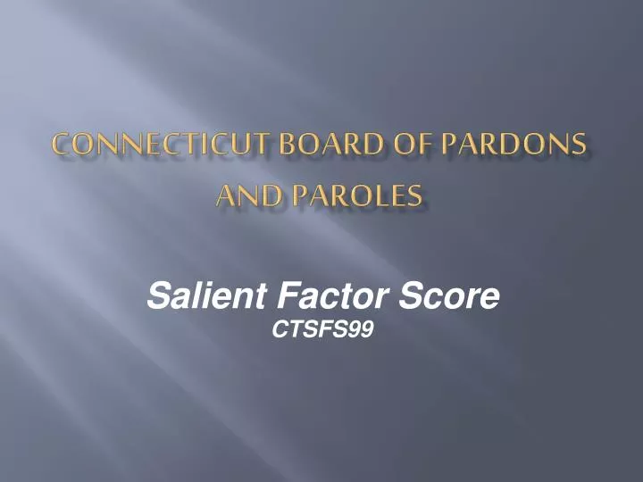 connecticut board of pardons and paroles