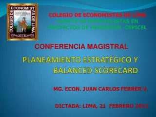 planeamiento estrat gico y balanced scorecard