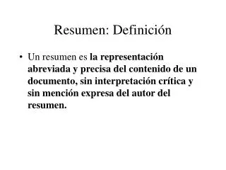 resumen definici n