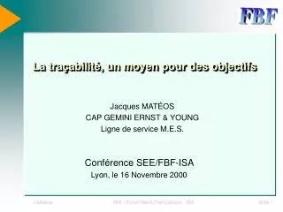 la tra abilit un moyen pour des objectifs
