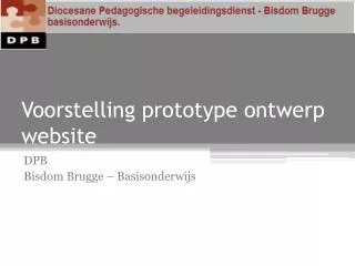 voorstelling prototype ontwerp website