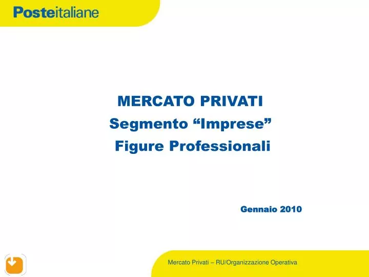 mercato privati segmento imprese figure professionali