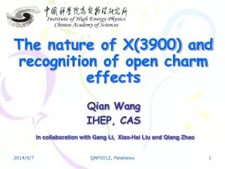 The nature of X(3900) and recognition of open charm effects