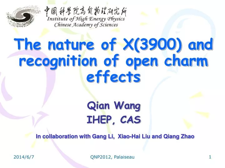 the nature of x 3900 and recognition of open charm effects