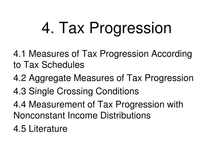 4 tax progression