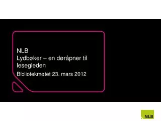 nlb lydb ker en d r pner til lesegleden