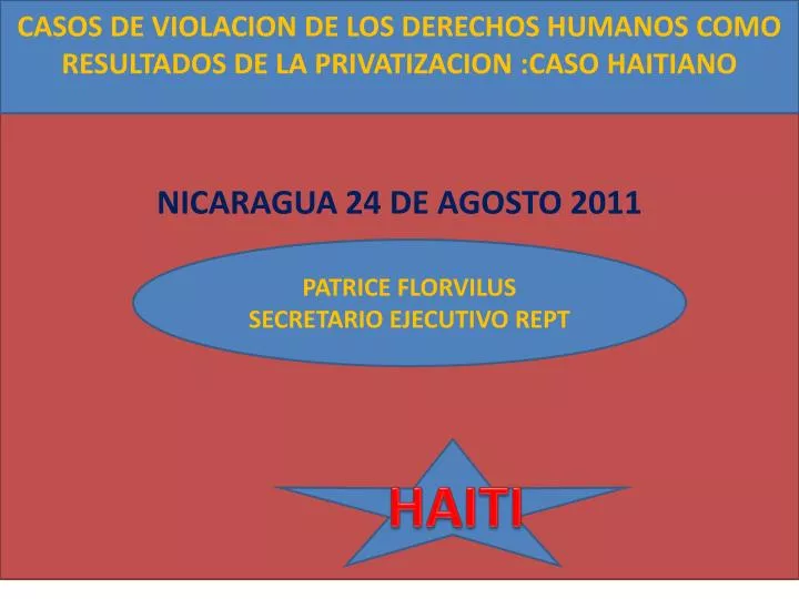 nicaragua 24 de agosto 2011