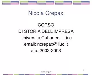 Nicola Crepax