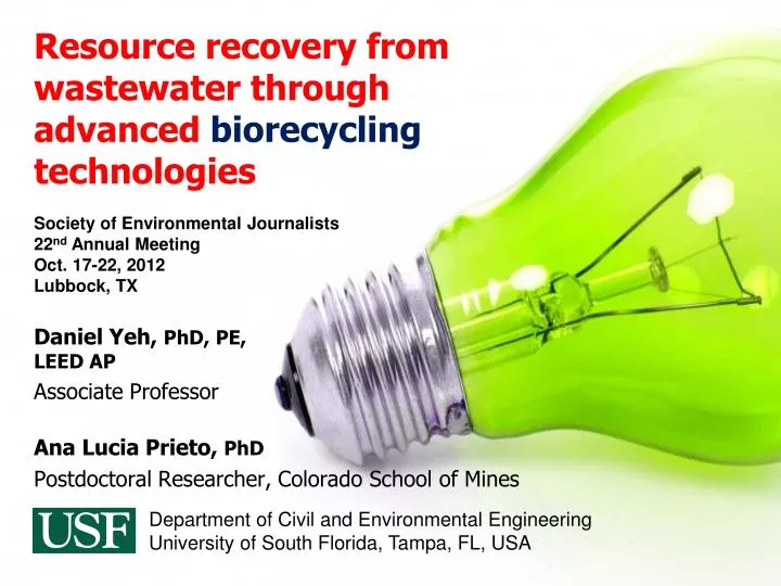 resource recovery from wastewater through advanced biorecycling technologies