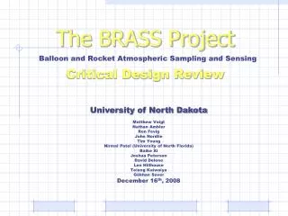 The BRASS Project