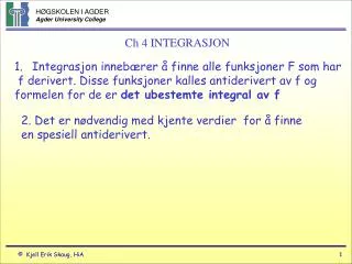 ch 4 integrasjon