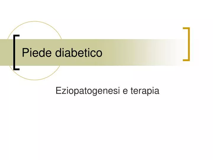 piede diabetico