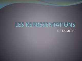les representations
