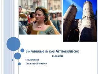 einf hrung in das altitalienische