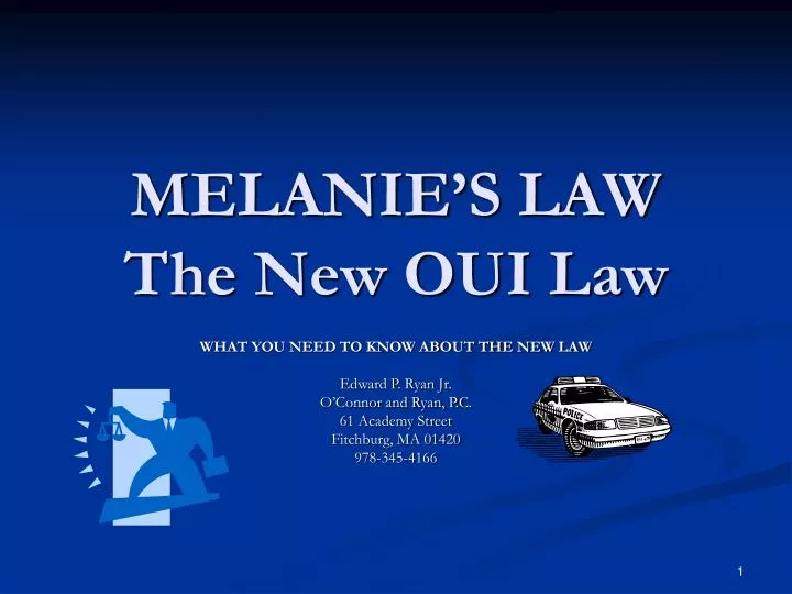 melanie s law the new oui law