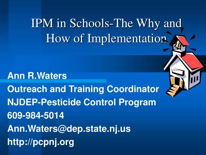 ipm in schools the why and how of implementation