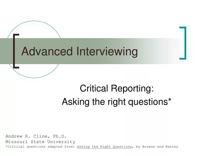 advanced interviewing