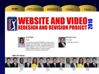 WEBSITE AND VIDEO